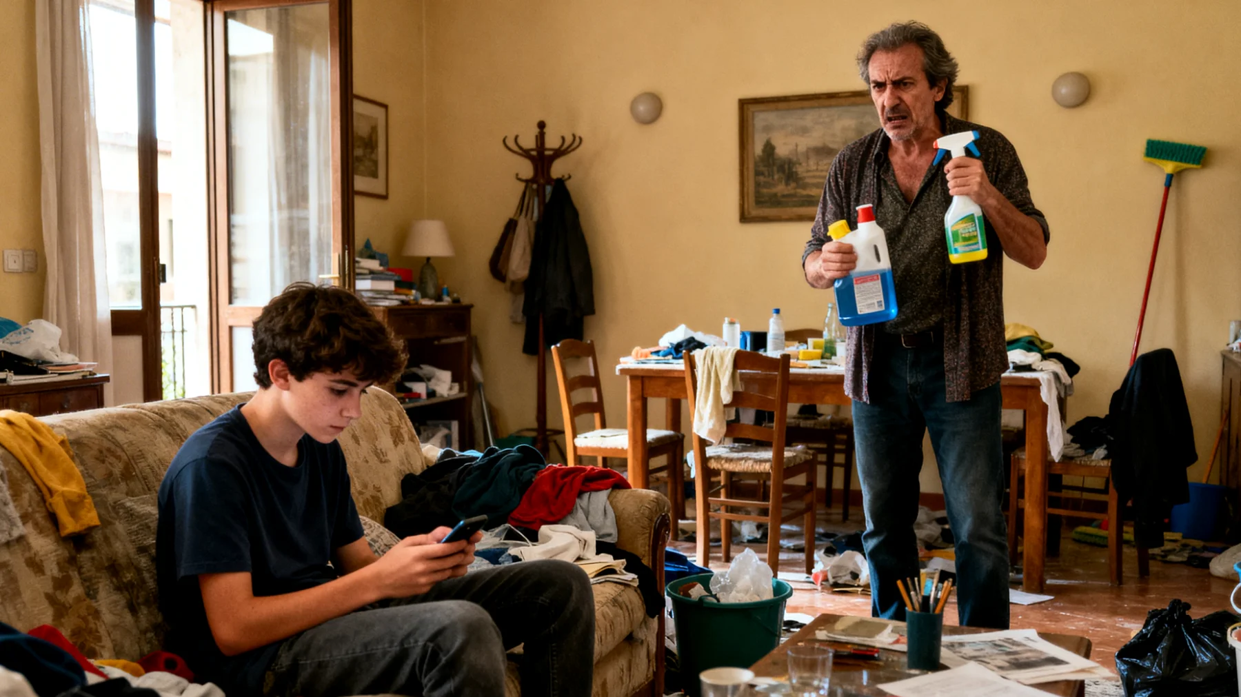 I genitori faticano a coinvolgere gli adolescenti nelle responsabilità domestiche quotidiane, che tendono a evitare sistematicamente le faccende di casa mostrando disinteresse e resistenza passiva"