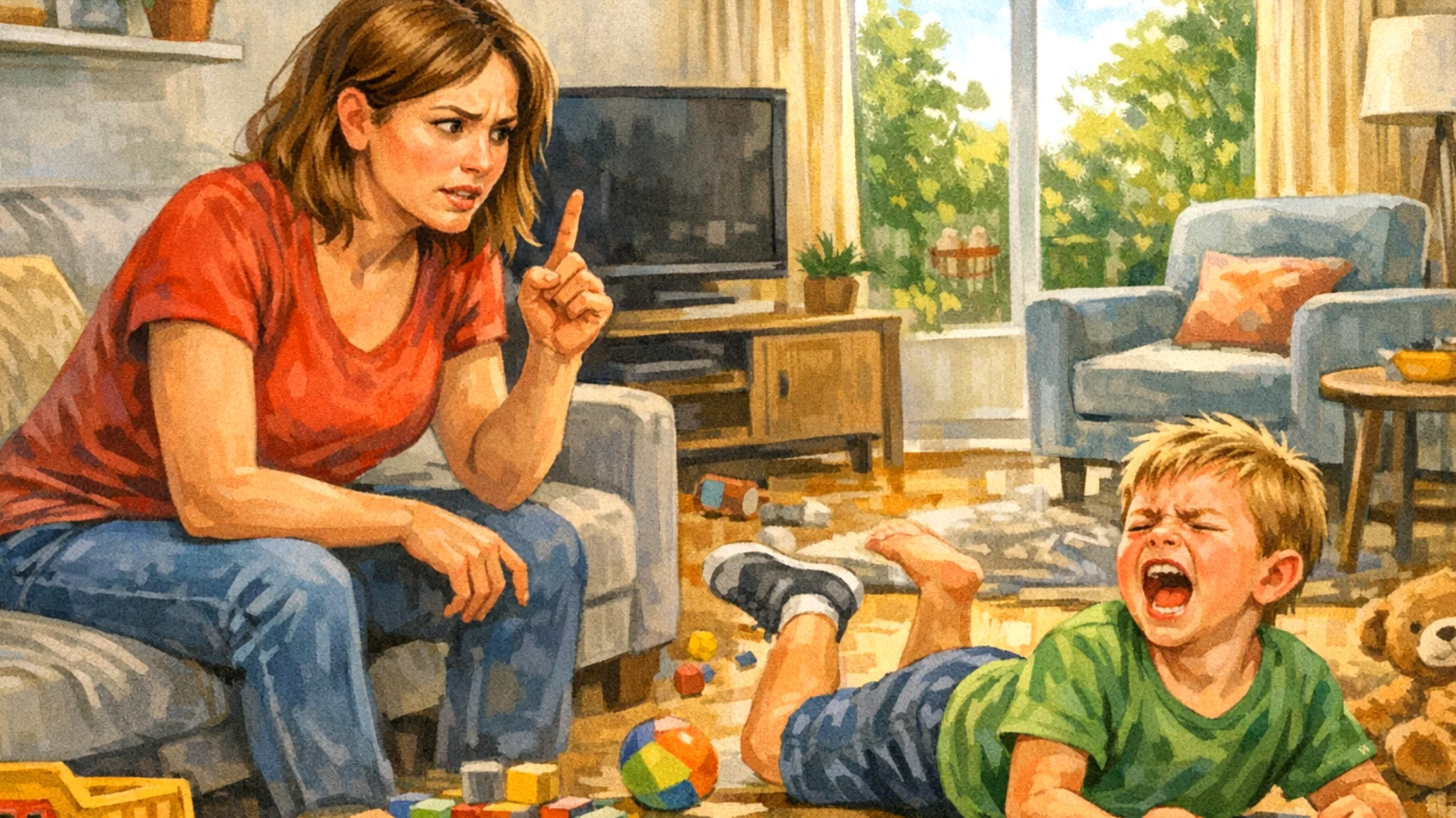 I genitori faticano a far rispettare le regole quotidiane ai bambini, che spesso mettono alla prova i limiti con capricci e comportamenti di sfida, creando tensioni continue in famiglia"