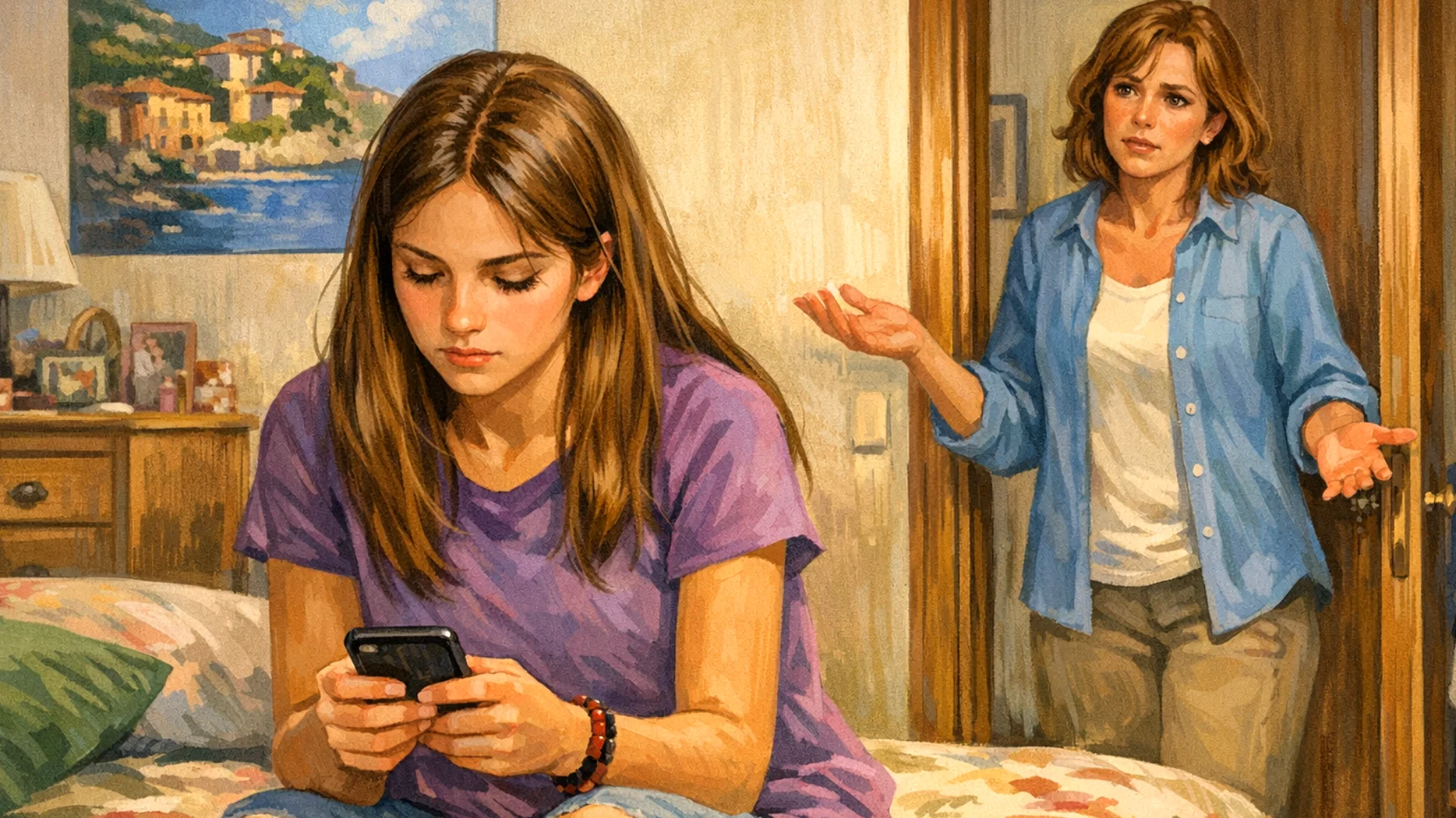 Una mamma fatica a instaurare un dialogo emotivo profondo con la figlia adolescente, che si chiude sempre di più e risponde a monosillabi, rendendo impossibile capire cosa prova realmente e creando un muro di distanza affettiva"