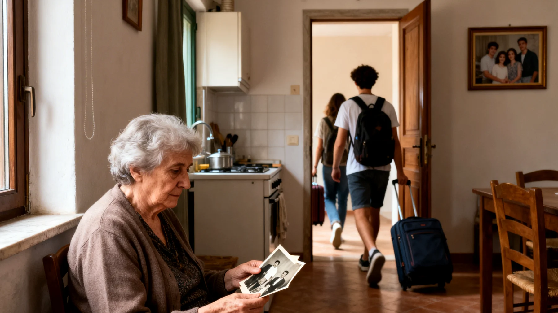 Nonna che teme di perdere il legame affettivo con i nipoti giovani adulti ormai autonomi e presi dalle loro vite"