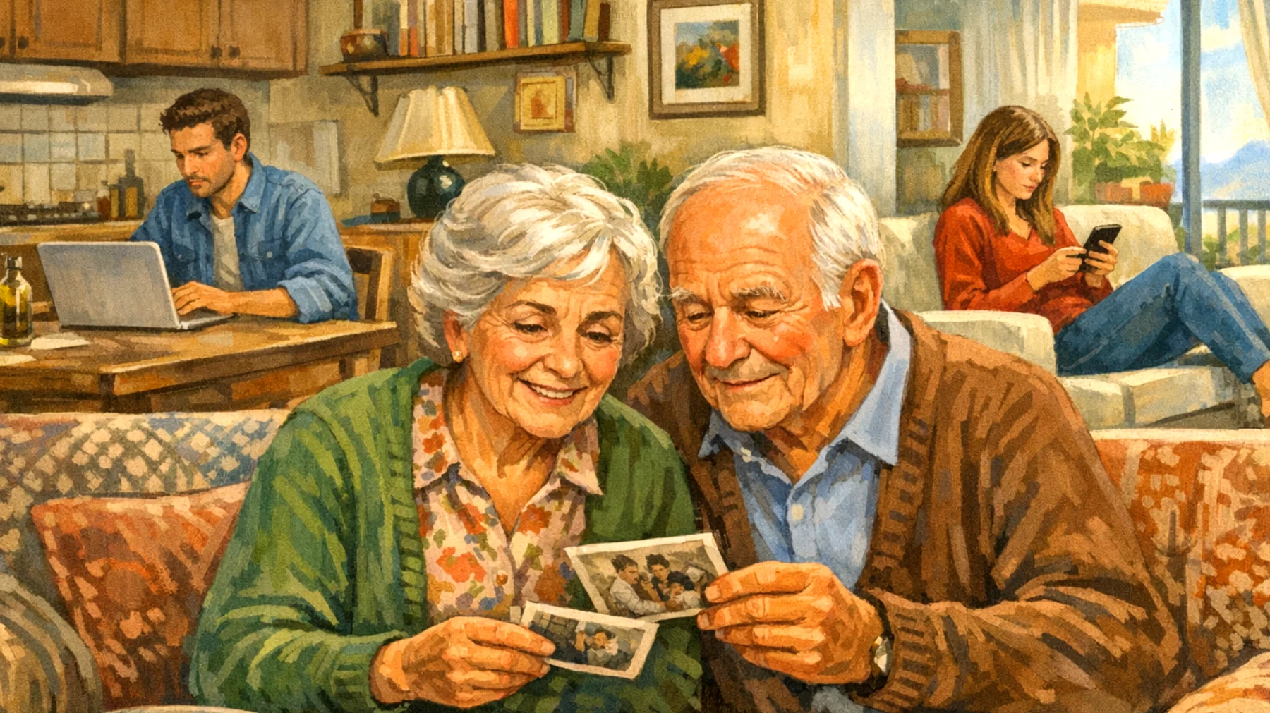 I nonni si sentono in difficoltà nel mantenere un rapporto significativo con i nipoti giovani adulti a causa dei loro impegni lavorativi, università e vita sociale intensa, percependo stanchezza nel cercare di rimanere presenti e rilevanti nella loro vita"